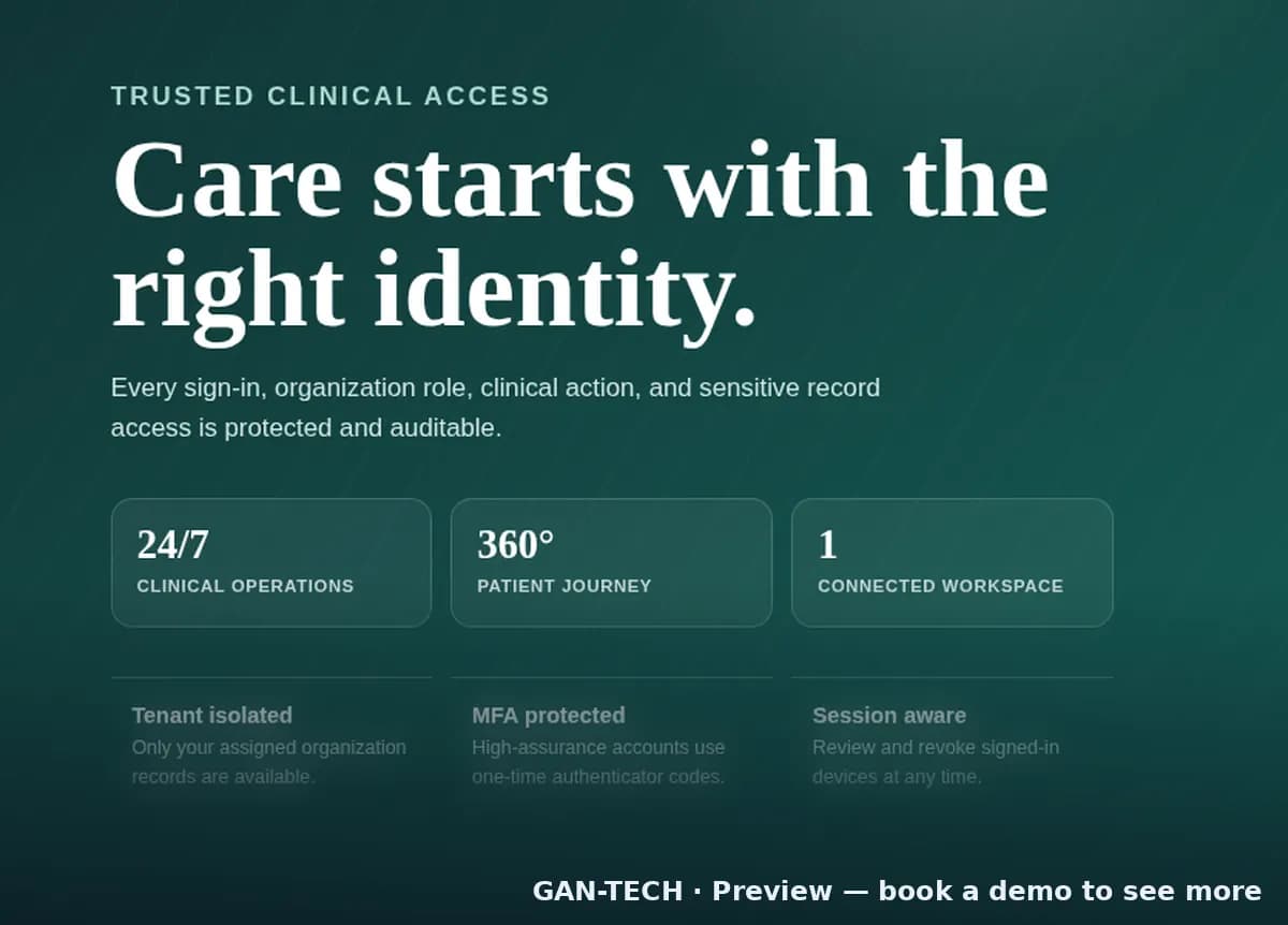 Uwezo HMS: protected, auditable clinical access